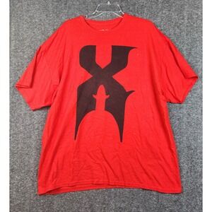 DMX Graphic T-Shirt Mens 2XL Red Short Sleeve Hip Hop Rap Tee Streetwear